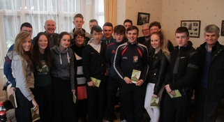 Bishop Leahy meets young people in Askeaton