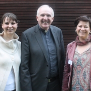 Bishop Brendan Leahy with Delegates of the Polish Community, Ewa Wolinska & Lidia Zepleleska
