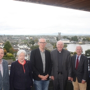 Richard Rice, Nuala Kernan, Niall McLaughlin, Bishop Leahy, Michael Healy & Fr. Éamonn Fitzgibbon
